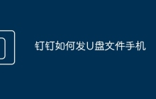 钉钉如何发U盘文件手机