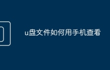 u盘文件如何用手机查看