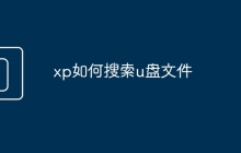 xp如何搜索u盘文件