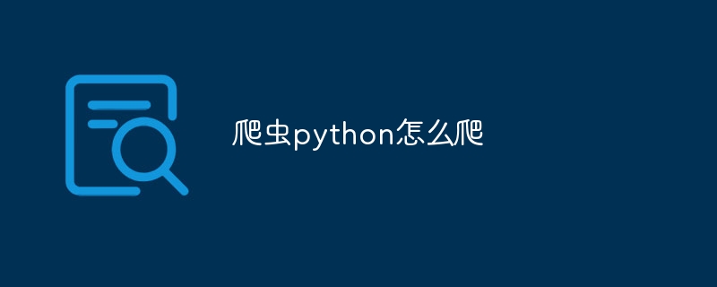 爬虫python怎么爬 - 小浪资源网