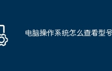 电脑操作系统怎么查看型号