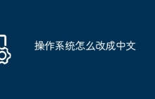 操作系统怎么改成中文