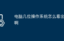 电脑几位操作系统怎么看出来啊