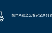 操作系统怎么看安全序列号的