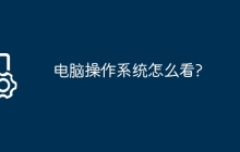 电脑操作系统怎么看?