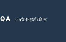 ssh如何执行命令