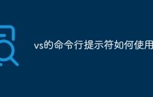 vs的命令行提示符如何使用