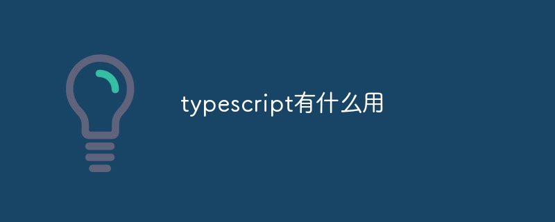 typescript有什么用