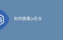 如何查看js后台