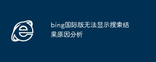 bing国际版无法显示搜索结果原因分析
