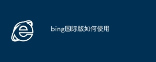 bing国际版如何使用