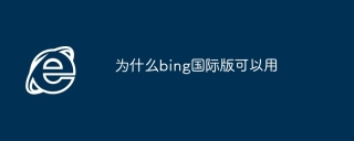 为什么bing国际版可以用