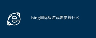 bing国际版游戏需要搜什么