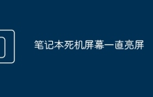 笔记本死机屏幕一直亮屏