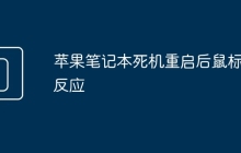 苹果笔记本死机重启后鼠标没反应