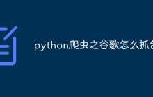 python爬虫之谷歌怎么抓包