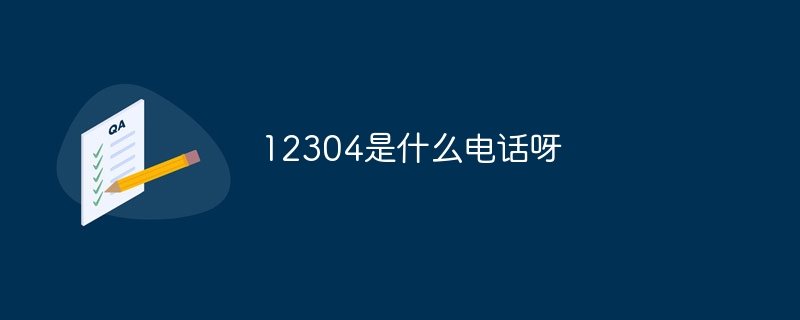 12304是什么電話呀 - 小浪云數據