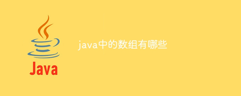 java中的数组有哪些