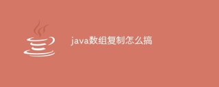 java数组复制怎么搞