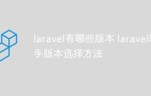 laravel有哪些版本 laravel新手版本选择方法