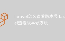 laravel怎么查看版本号 laravel查看版本号方法