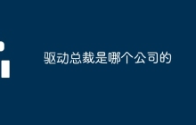 驱动总裁是哪个公司的