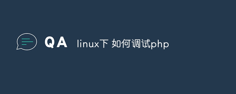 linux下 如何调试php