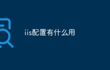 iis配置有什么用