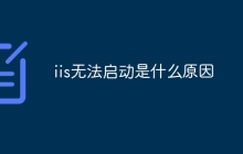 iis无法启动是什么原因