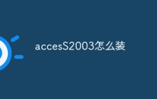 accesS2003怎么装