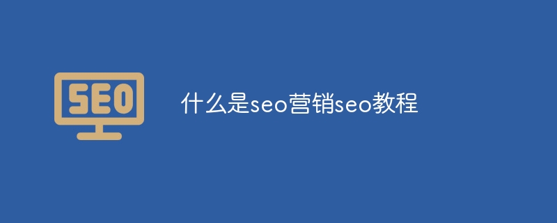 什么是seo营销seo教程