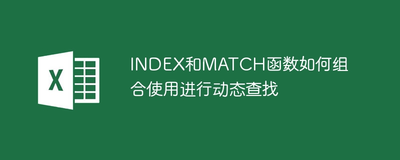 INDEX和MATCH函數如何組合使用進行動態查找 - 小浪云數據