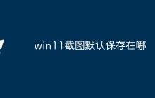 win11截图默认保存在哪