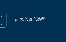 ps怎么填充路径