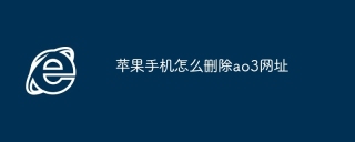 苹果手机怎么删除ao3网址