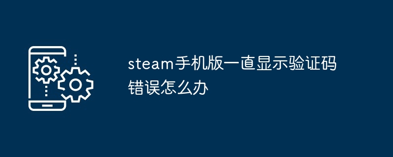 steam手机版一直显示验证码错误怎么办