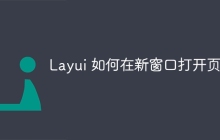 Layui 如何在新窗口打开页面