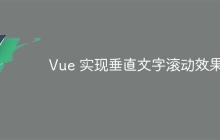 Vue 实现垂直文字滚动效果