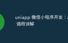 uniapp 微信小程序开发：API 调用详解