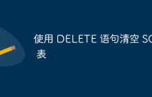 使用 DELETE 语句清空 SQL 表