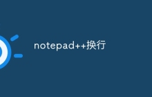 notepad++换行