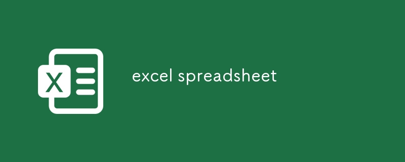 Excel 电子表格