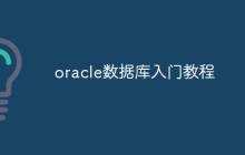 oracle数据库入门教程