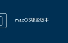 macOS哪些版本