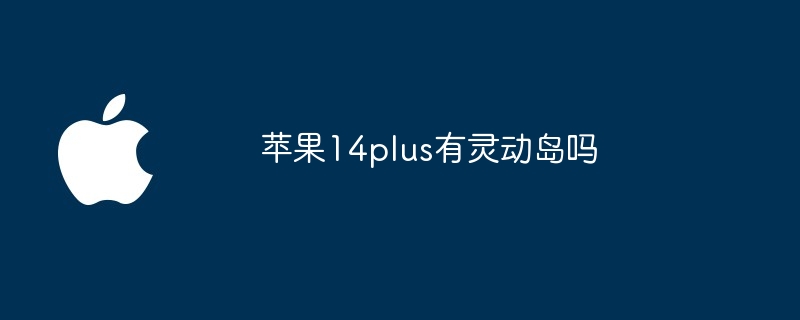 苹果14plus有灵动岛吗