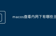 macos查看内网下有哪些主机