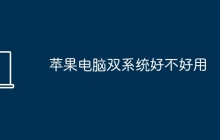 苹果电脑双系统好不好用