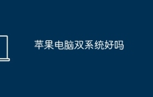 苹果电脑双系统好吗