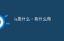 is是什么，有什么用