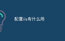 配置iis有什么用